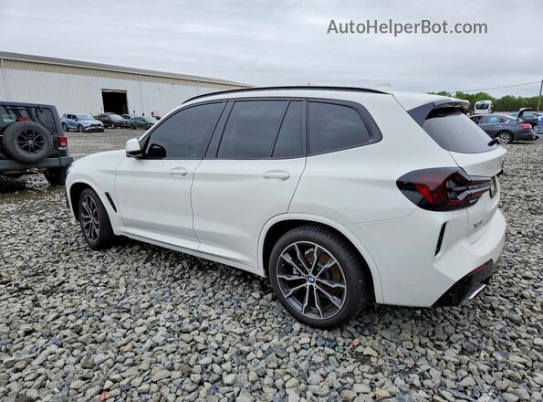 5UX53DP07N9L95340 2022 BMW X3 Белый Задняя левая четверть