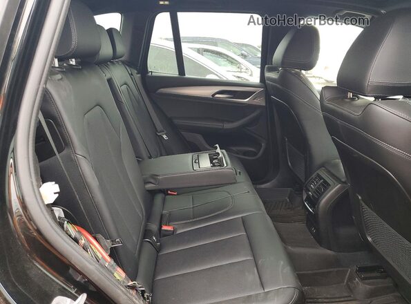 5UX53DP07P9N60256 2023 BMW X3 Black უკანა სავარძლების ხედი