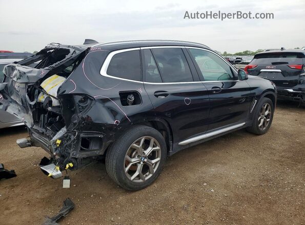 5UX53DP07P9N60256 2023 BMW X3 Black უკანა მარჯვენა