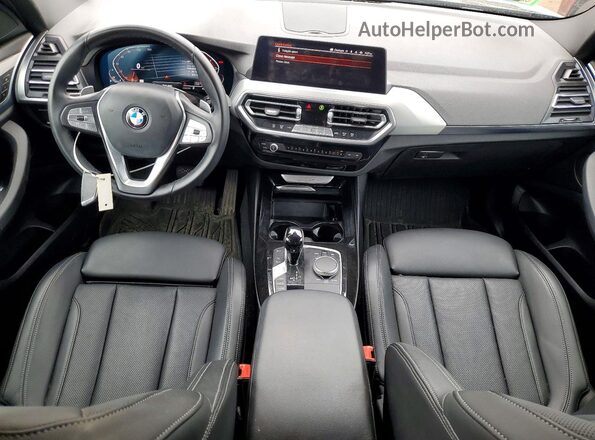 5UX53DP07P9N60256 2023 BMW X3 Black წინა პანელის ხედი