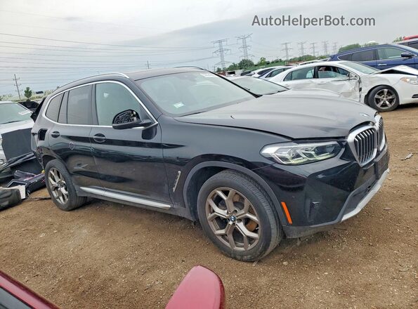 5UX53DP07P9N60256 2023 BMW X3 Black წინა მარჯვენა