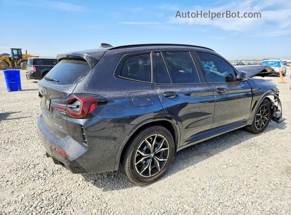 5UX53DP07P9S65982 2023 BMW X3 Charcoal Задня права чверть