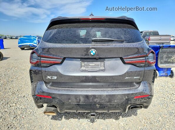 5UX53DP07P9S65982 2023 BMW X3 Charcoal Вид ззаду