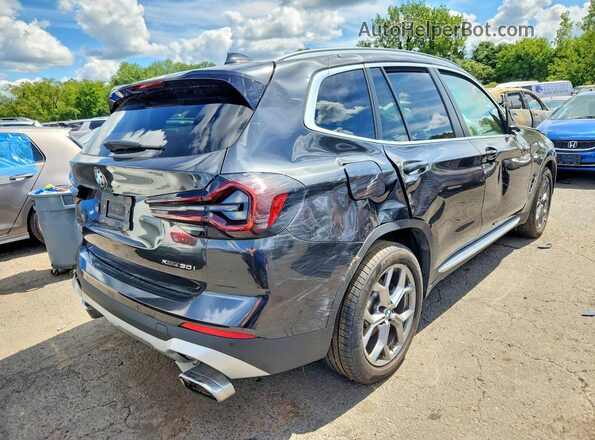 5UX53DP07R9V14283 2024 BMW X3 Black Հետևի աջ