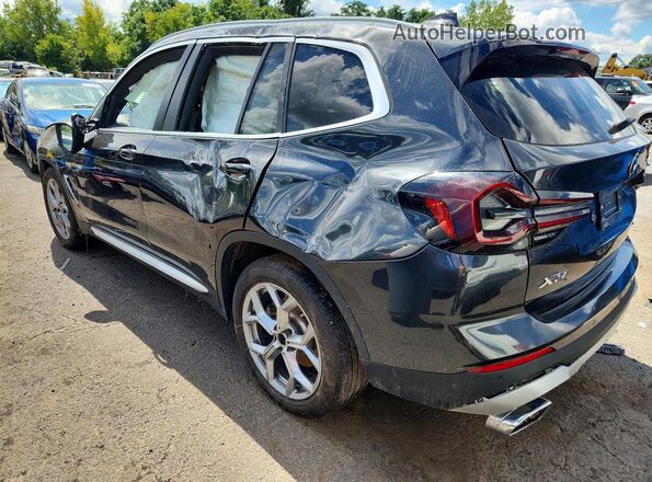 5UX53DP07R9V14283 2024 BMW X3 Black Հետևի ձախ