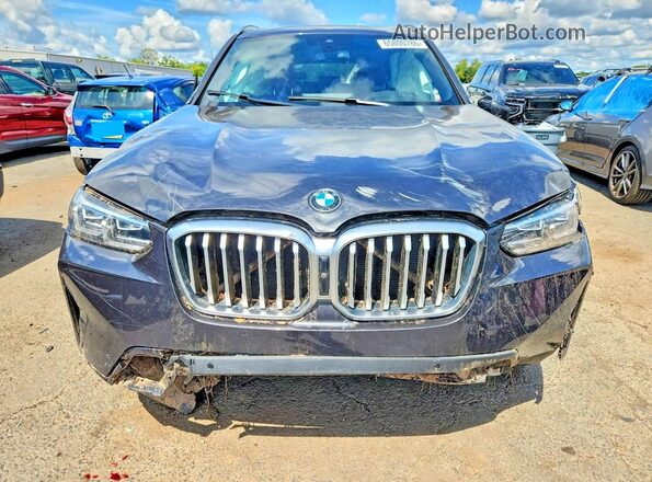 5UX53DP07R9V14283 2024 BMW X3 Black Հետևի տեսք