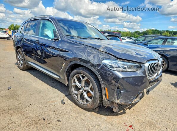 5UX53DP07R9V14283 2024 BMW X3 Black Առջևի աջ