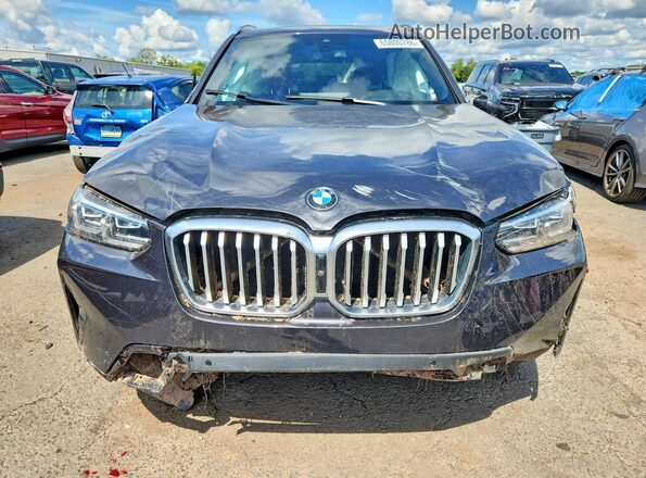 5UX53DP07R9V14283 2024 BMW X3 Black Դիմացի տեսք