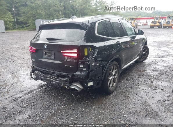 5UX53DP08N9J50689 2022 BMW X3 Black Հետևի աջ