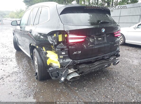 5UX53DP08N9J50689 2022 BMW X3 Black Դիմացի տեսք
