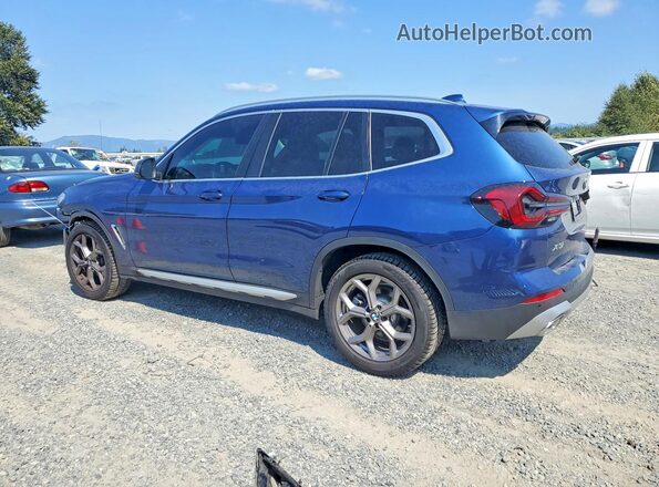 5UX53DP08P9P34299 2023 BMW X3 Синий Задняя правая четверть