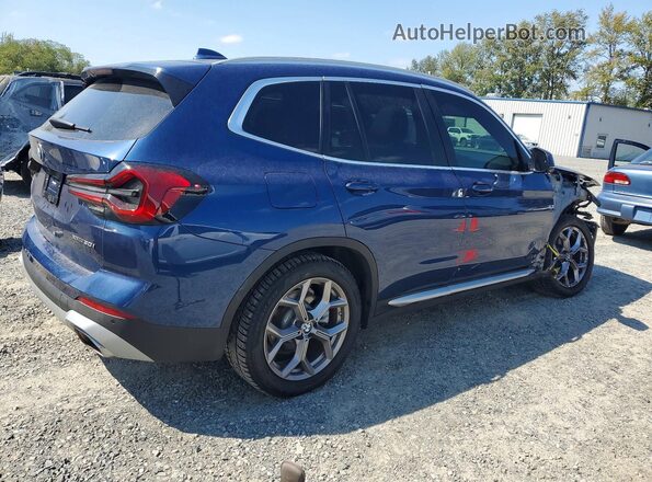 5UX53DP08P9P34299 2023 BMW X3 Синий Вид спереди