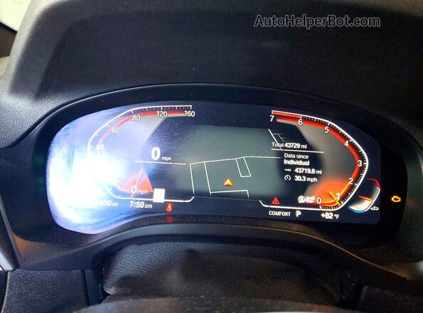 5UX53DP0XP9R74163 2023 BMW X3 Black Вид щитка приладів