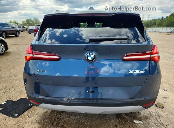 5UX53GP00T9251594 2026 BMW X3 Blue Հետևի տեսք