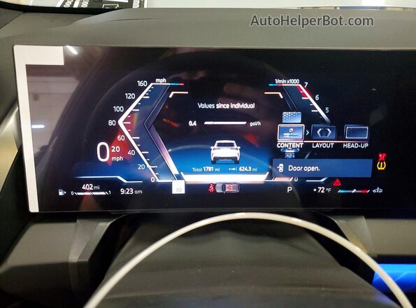 5UX53GP04T9204956 2026 BMW X3 Gray Widok zestawu wskaźników