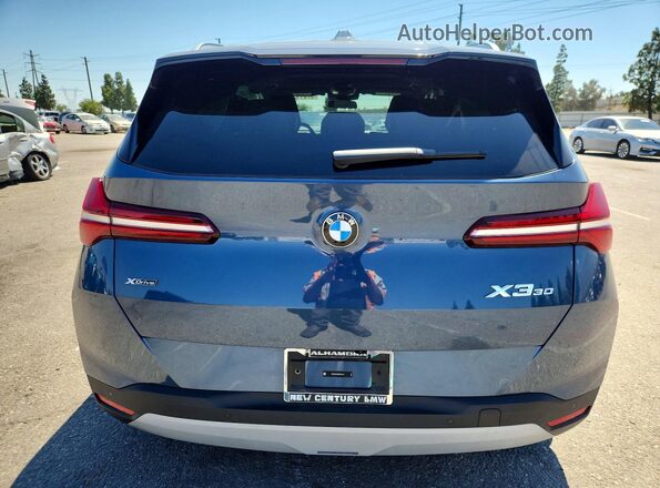5UX53GP05S9Y81514 2025 BMW X3 Blue Vista trasera