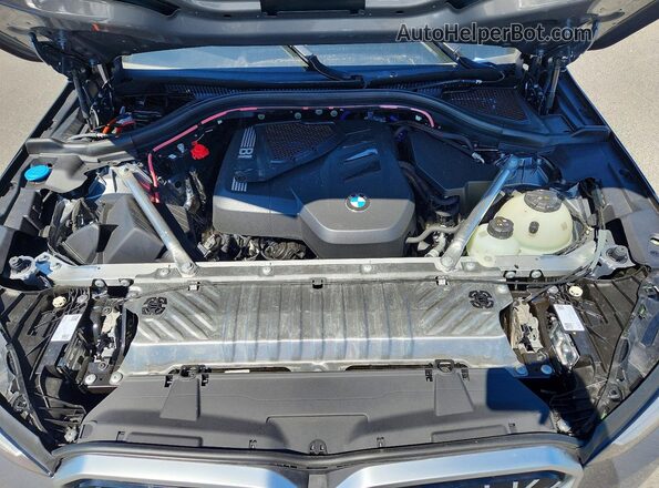 5UX53GP07S9118944 2025 BMW X3 Gray ძრავის განყოფილების ხედი