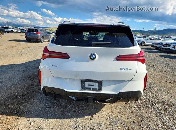 5UX53GP07S9Z71098 2025 BMW X3 White Вид ззаду