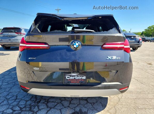 5UX53GP09S9Z54951 2025 BMW X3 Black უკანა ხედი