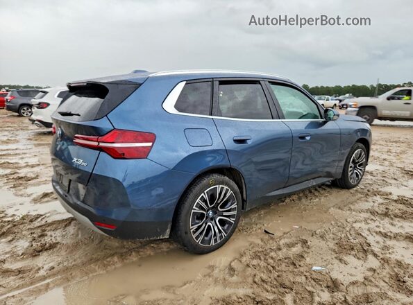 5UX53GP0XS9020703 2025 BMW X3 Blue უკანა მარჯვენა