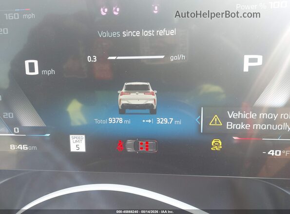 5UX73GP06S9Y40351 2025 BMW X3 Cream Вид задніх сидінь