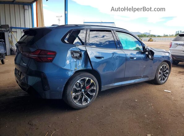 5UX73GP08S9102468 2025 BMW X3 Синий Задняя правая четверть
