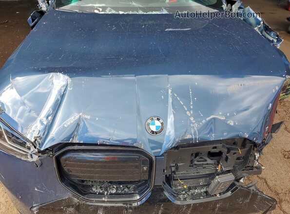 5UX73GP08S9102468 2025 BMW X3 Синий Вид задней части салона