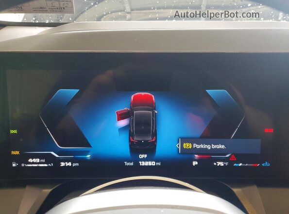 5UX73GP0XS9038059 2025 BMW X3 Black ხელსაწყოთა პანელის ხედი