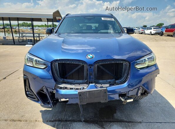 5UX83DP0XN9J60170 2022 BMW X3 Синий Вид спереди