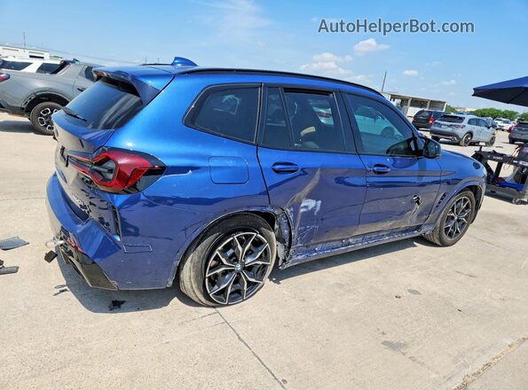 5UX83DP0XN9J60170 2022 BMW X3 Синий Задняя правая четверть