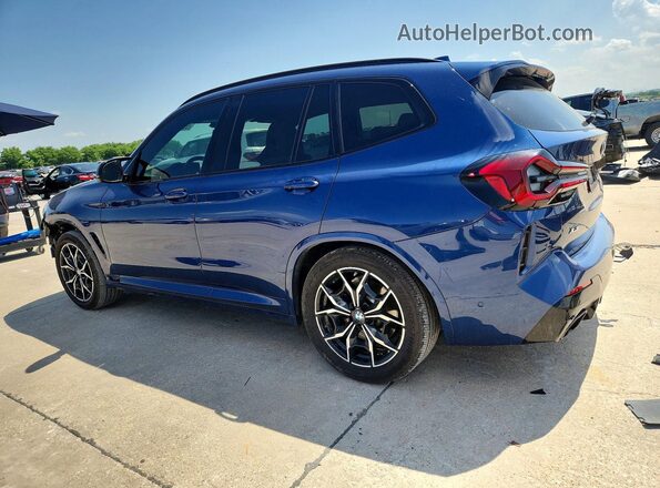 5UX83DP0XN9J60170 2022 BMW X3 Синий Задняя левая четверть
