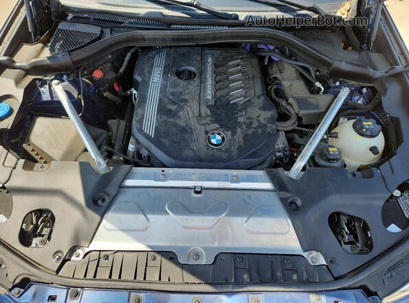 5UX83DP0XN9J60170 2022 BMW X3 Синий Вид задней части салона