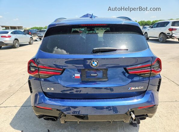 5UX83DP0XN9J60170 2022 BMW X3 Синий Вид сзади