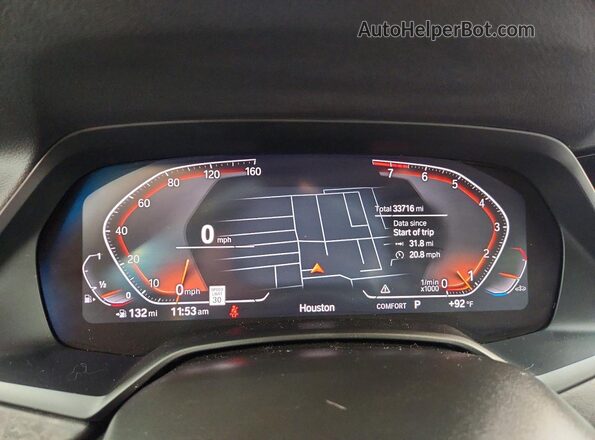 5UXCR4C00P9R29468 2023 BMW X5 Зеленый Вид щитка приборов
