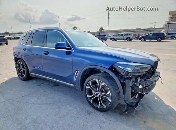 5UXCR4C06P9P69824 2023 BMW X5 Blue Առջևի աջ