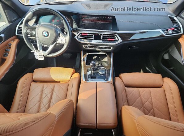 5UXCR4C06P9P69824 2023 BMW X5 Blue Առջևի վահանակի տեսք
