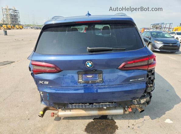 5UXCR4C06P9P69824 2023 BMW X5 Blue Հետևի տեսք