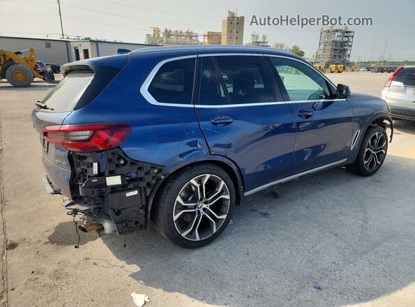 5UXCR4C06P9P69824 2023 BMW X5 Blue Հետևի աջ