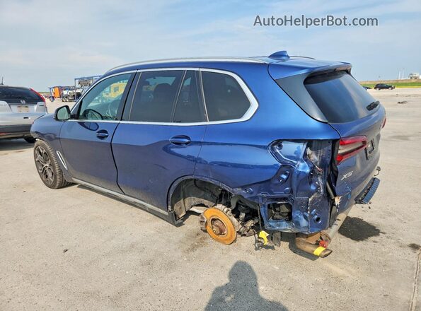 5UXCR4C06P9P69824 2023 BMW X5 Blue Հետևի ձախ