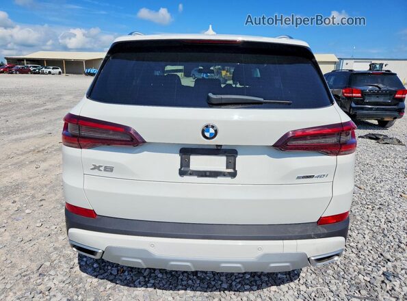 5UXCR4C07N9K65540 2022 BMW X5 White უკანა ხედი