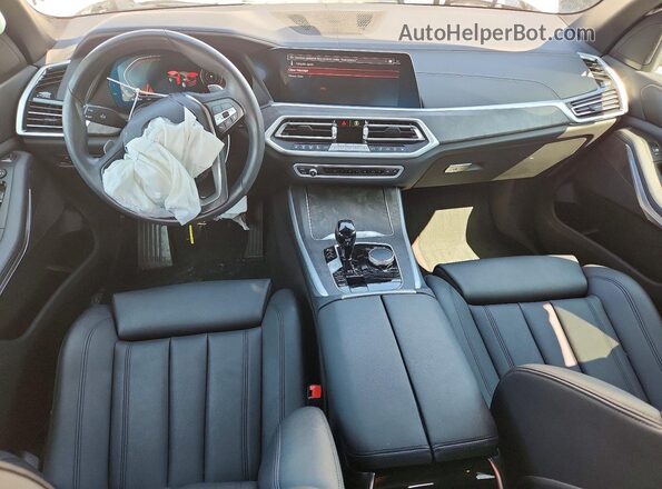 5UXCR4C07N9K65540 2022 BMW X5 White წინა პანელის ხედი