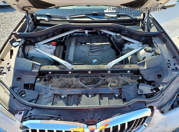5UXCR4C07N9K65540 2022 BMW X5 White ძრავის განყოფილების ხედი