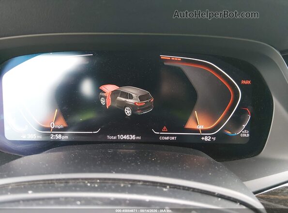5UXCR4C08LLW63890 2020 BMW X5 Gray Vista de los asientos traseros