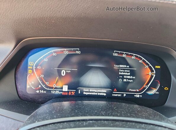 5UXCR6C00P9P95752 2023 BMW X5 Серый Вид щитка приборов