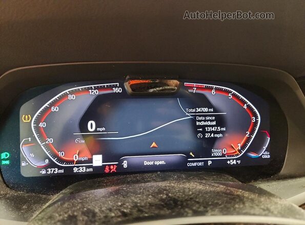 5UXCR6C01L9C57106 2020 BMW X5 Угольный Вид щитка приборов