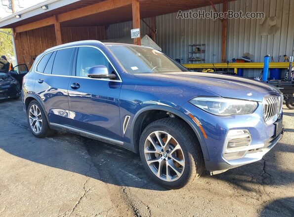 5UXCR6C01M9F39179 2021 BMW X5 Blue Front right