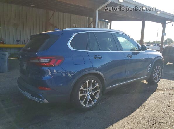 5UXCR6C01M9F39179 2021 BMW X5 Blue Rear right