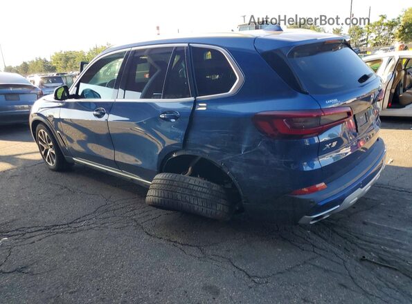 5UXCR6C01M9F39179 2021 BMW X5 Blue Rear left