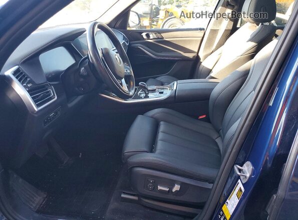 5UXCR6C01M9F39179 2021 BMW X5 Blue Front interior view