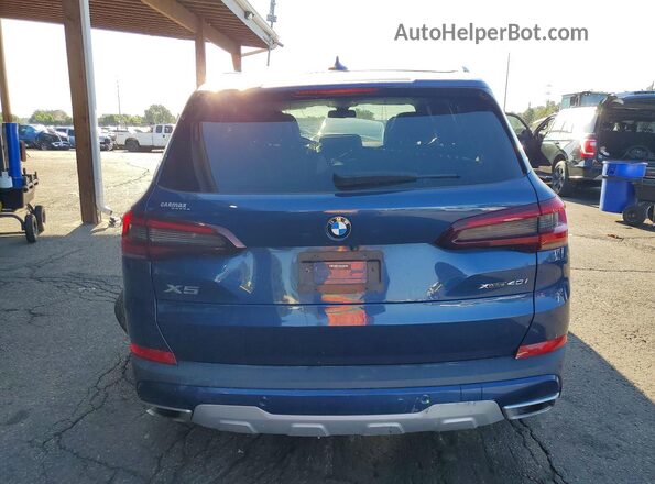 5UXCR6C01M9F39179 2021 BMW X5 Blue Rear view